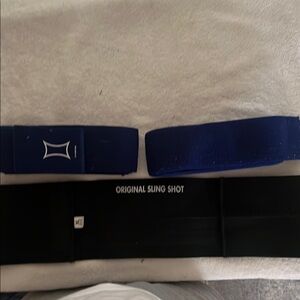 Mark Bell Men's Blue and Black Lifting Straps and Original Lifting Sling